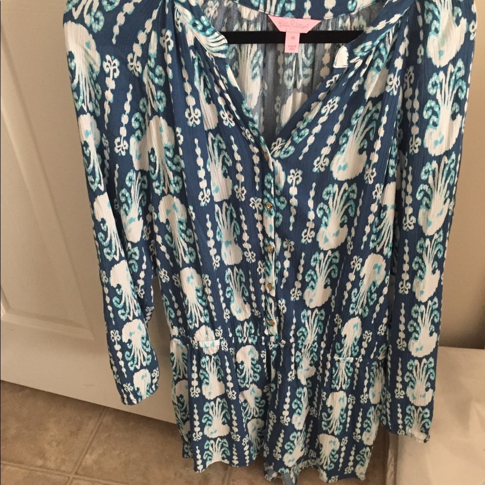 Lilly Pulitzer Blue Romper